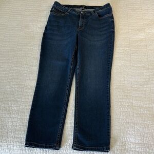Jones New York 6 Lexington Cuffed Capri Jeans EUC